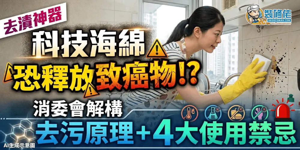 【去漬神器】「科技海綿」恐釋放致癌物! 消委會解構去污原理+4大使用禁忌 - 1